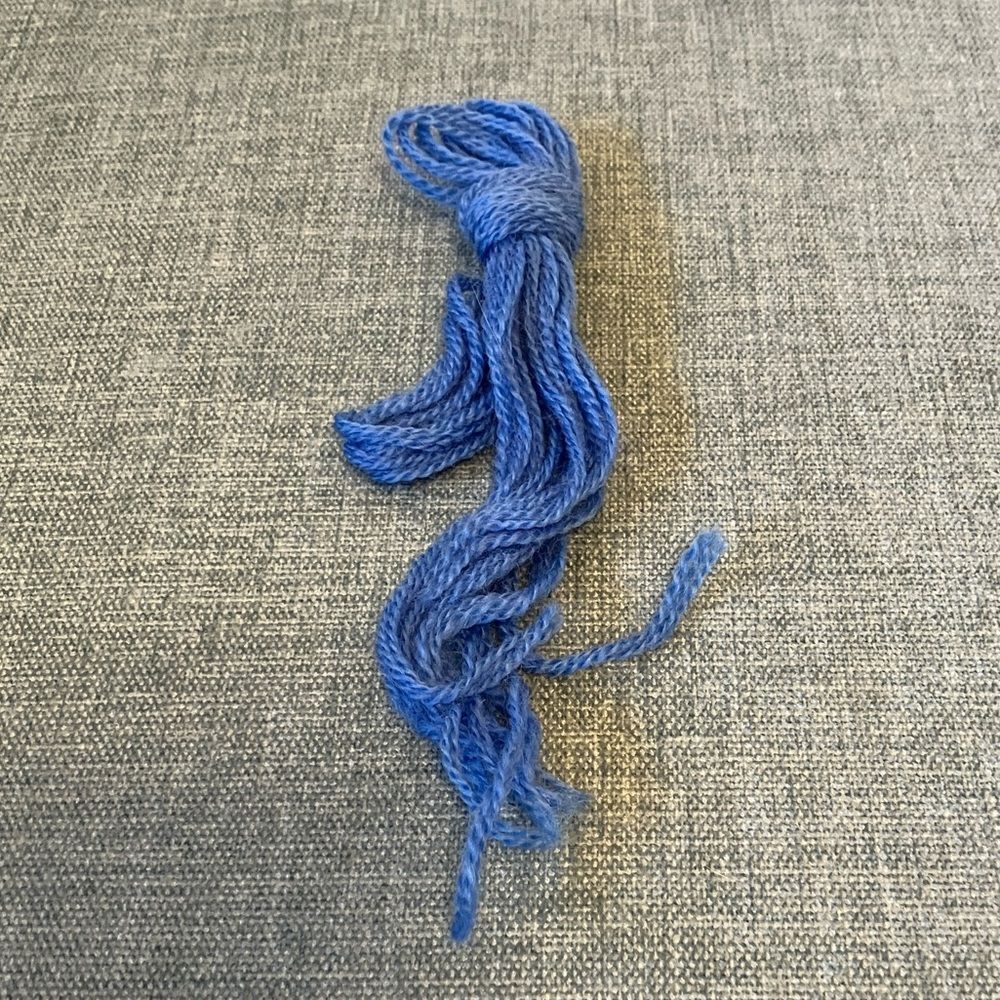Blue Needlepoint Thread Yarn